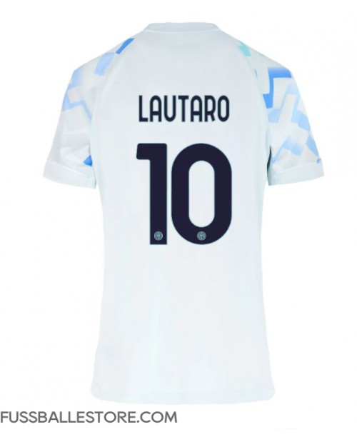 Günstige Inter Milan Lautaro Martinez #10 Auswärtstrikot Damen 2025-26 Kurzarm Günstige Inter Milan Lautaro Martinez #10 Auswärtstrikot Damen 2025-26 Kurzarm